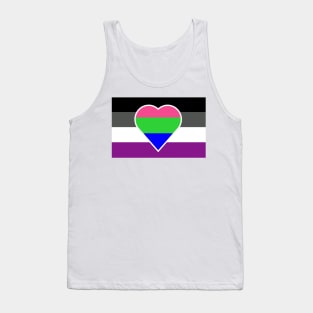 Polyromantic Asexual Flag Tank Top